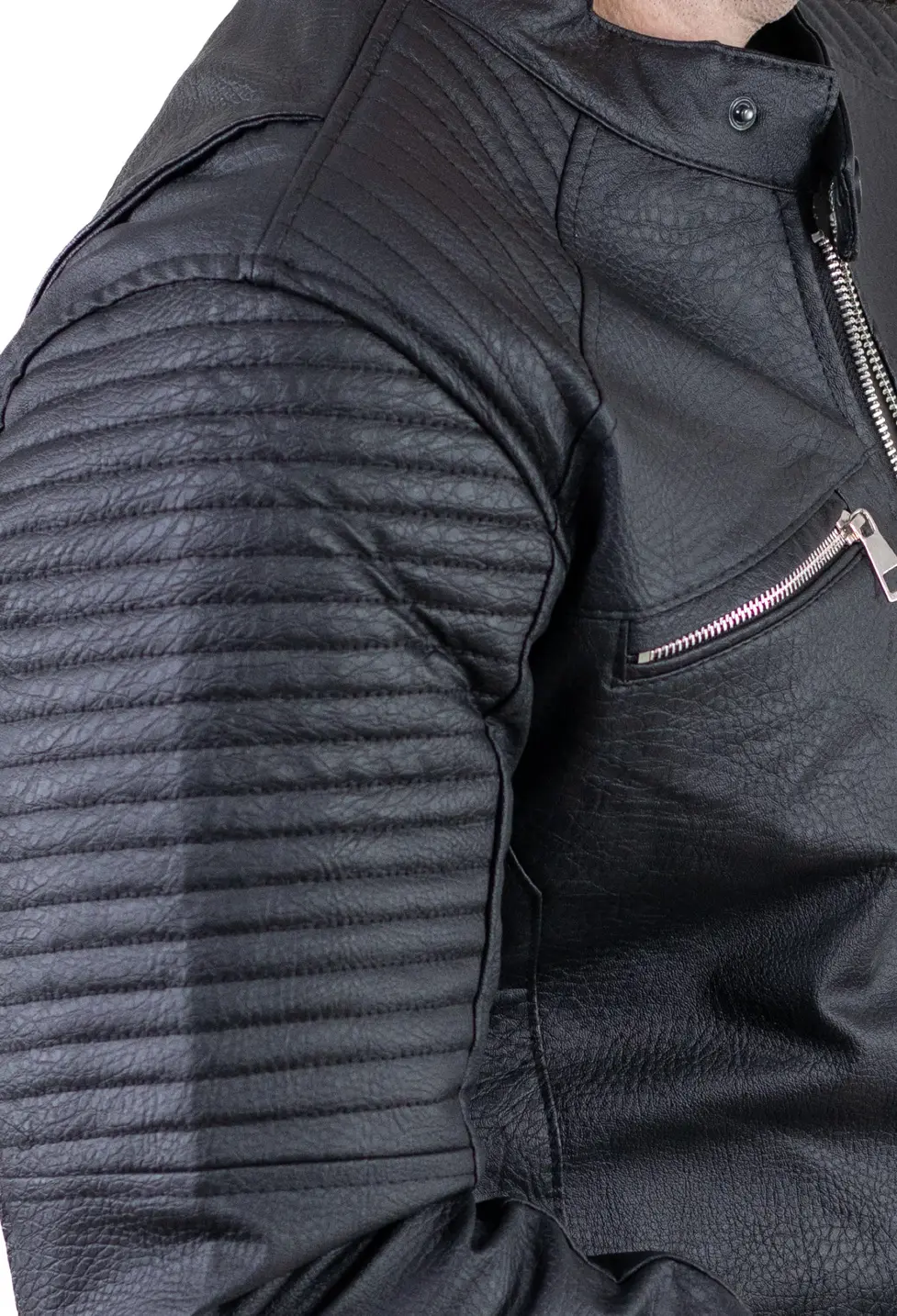 Geaca barbati piele eco biker [2]