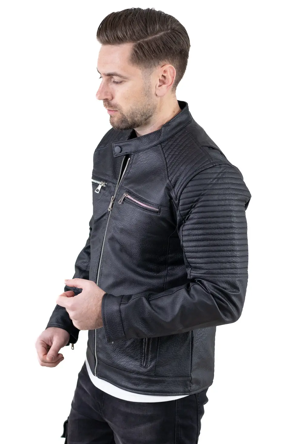 Geaca barbati piele eco biker [1]