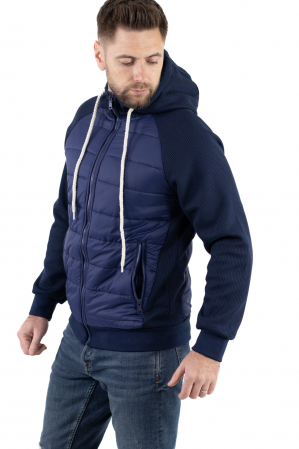 Geaca subtire cu maneci din tricot sii gluga [1]