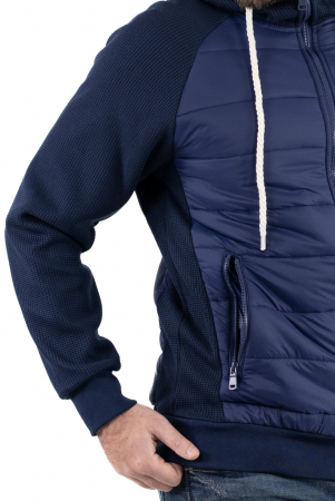 Geaca subtire cu maneci din tricot sii gluga [6]