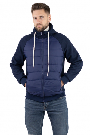 Geaca subtire cu maneci din tricot sii gluga [3]