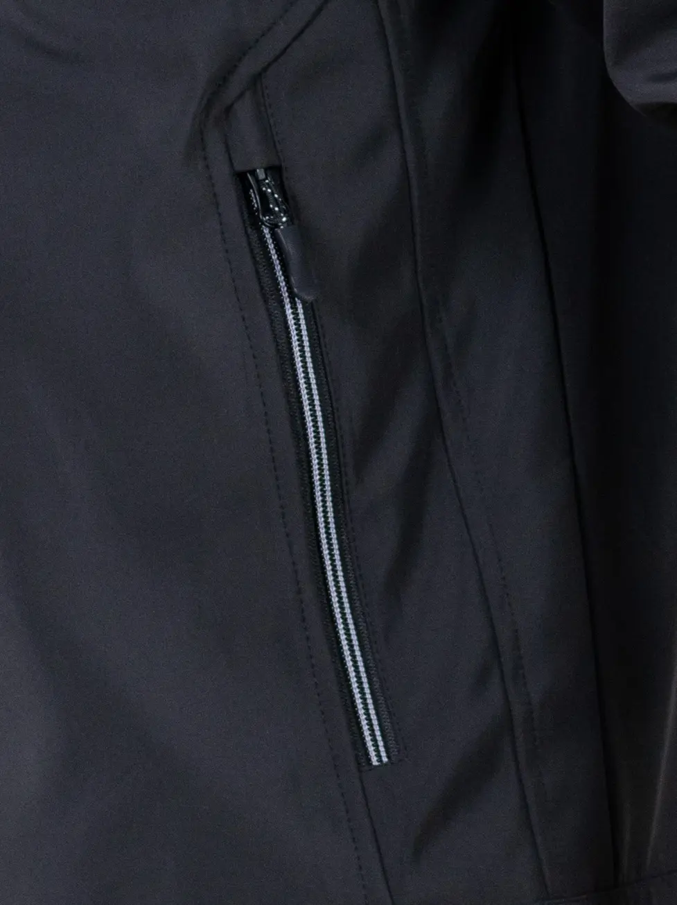 Geaca eleganta de primavara regular fit neagra [1]