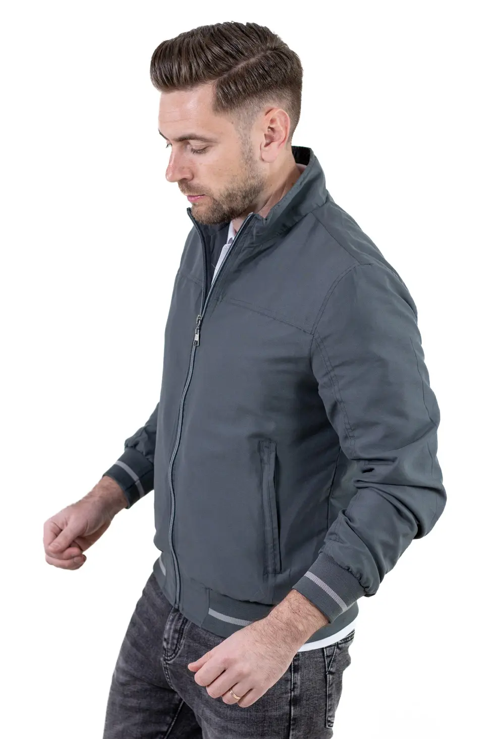 Geaca gri usoara de vara [1]