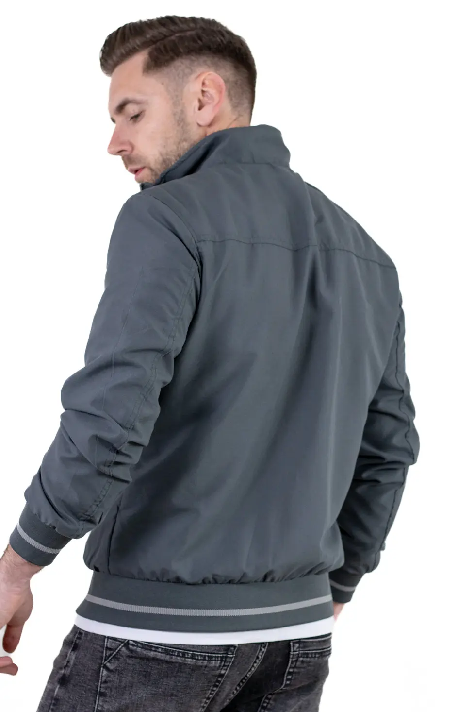 Geaca gri usoara de vara [3]