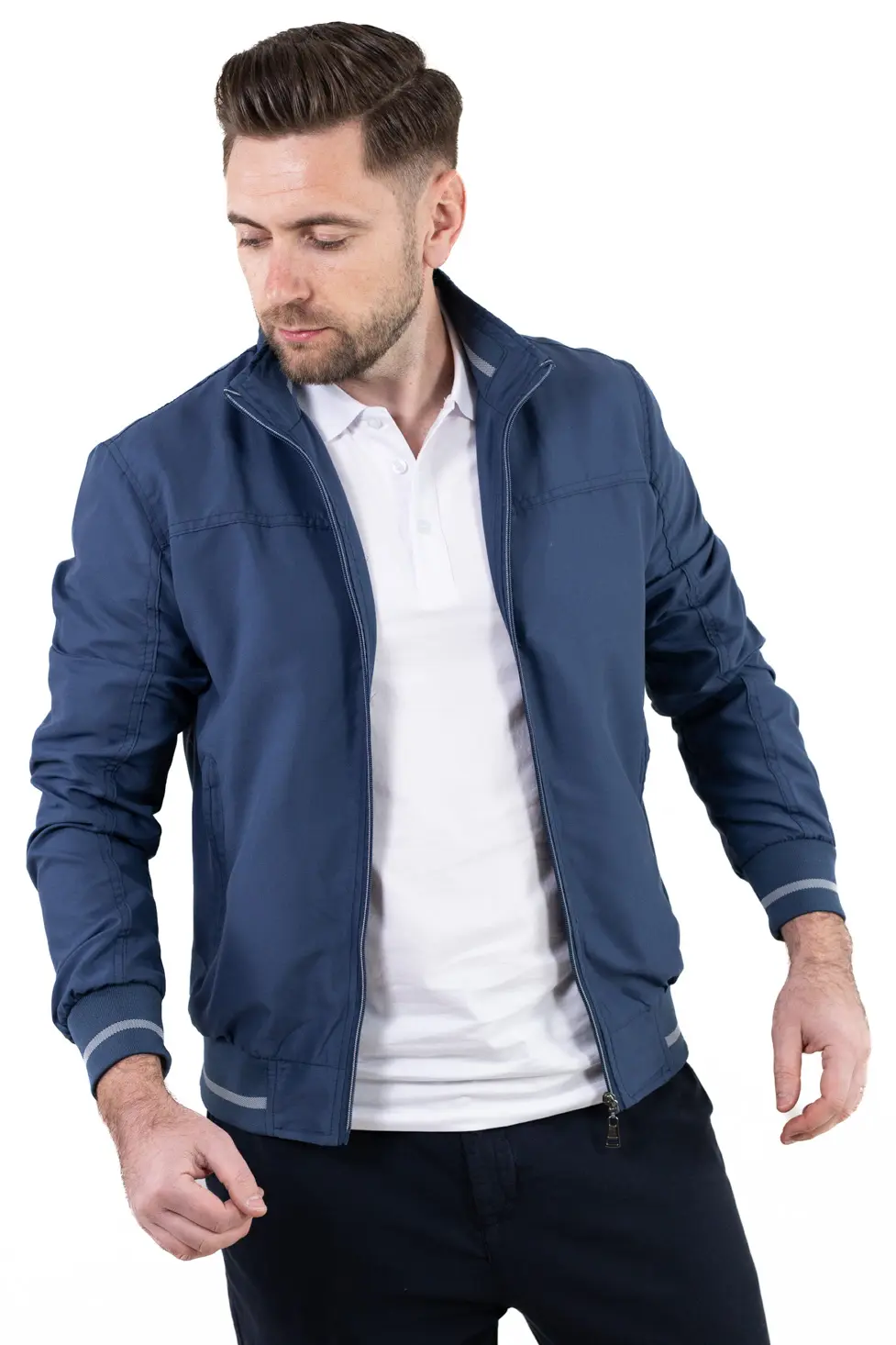 Geaca albastra usoara de vara [4]