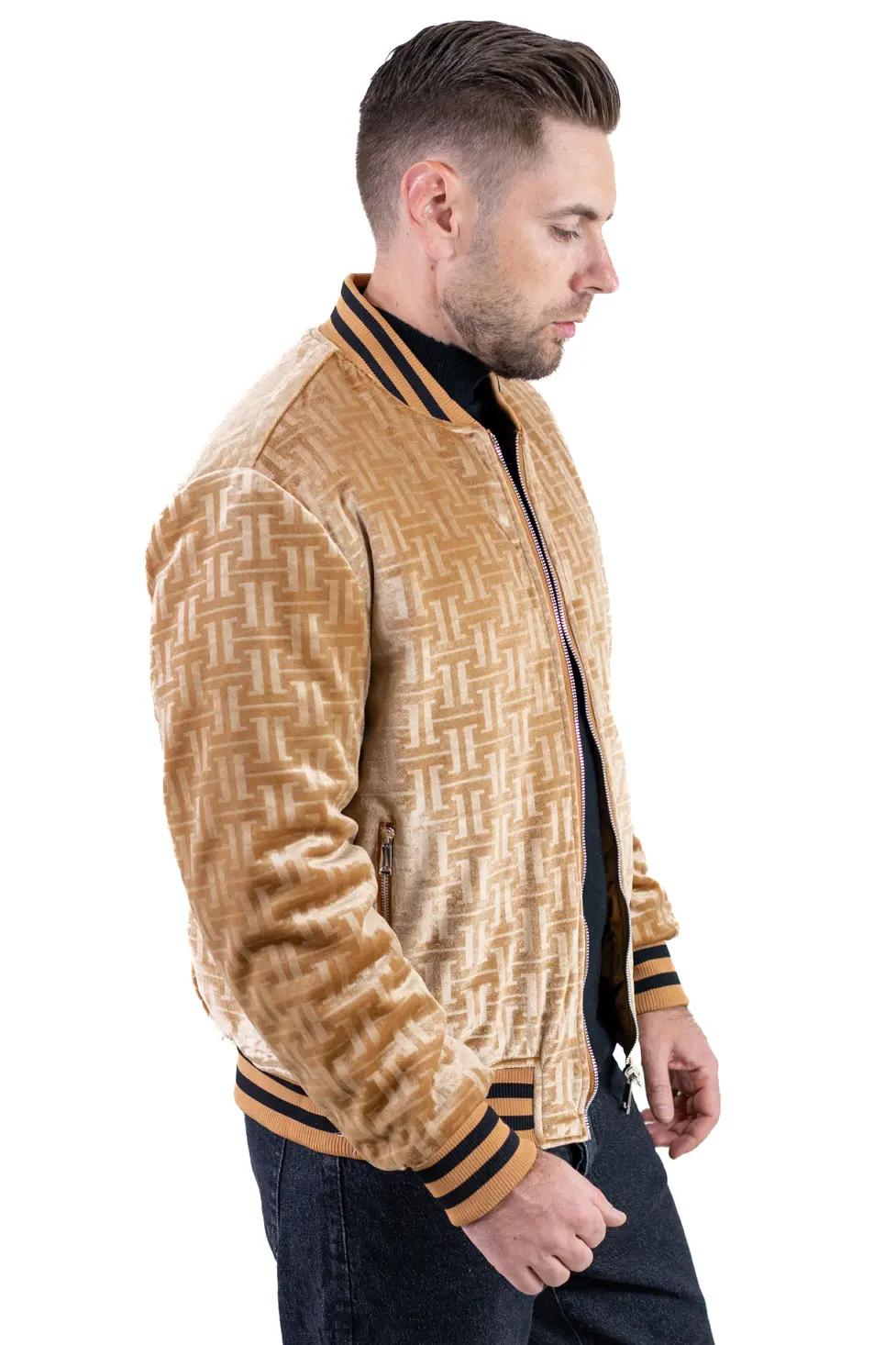 Geacă Camel bărbați reversibilă – catifea & matlasat [9]