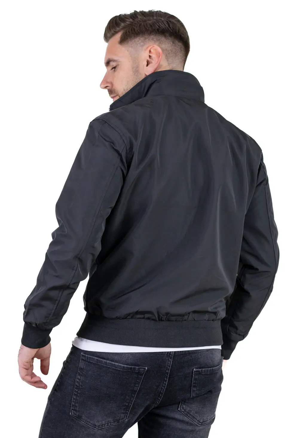 Geaca impermeabila subtire tip foita neagra [7]