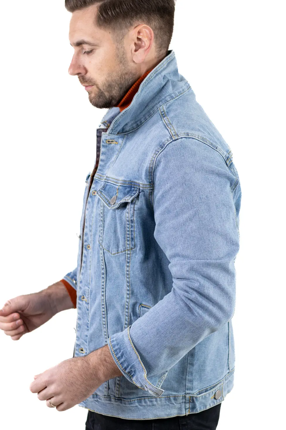 Geaca de blug albastru denim [1]