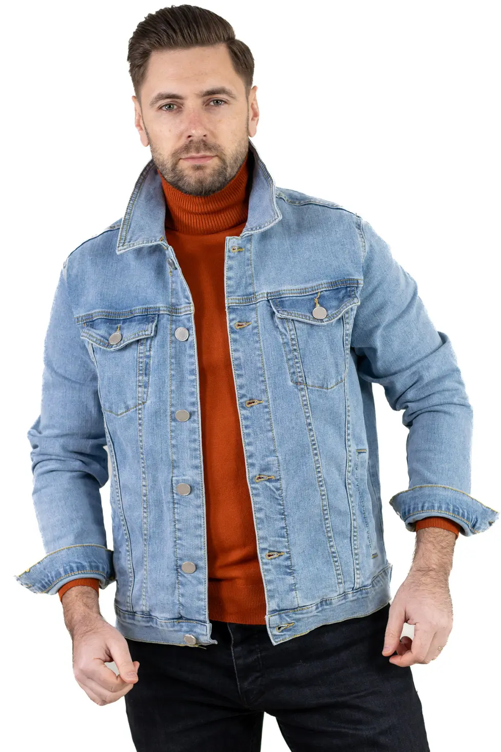 Noutati - Geaca de blug albastru denim