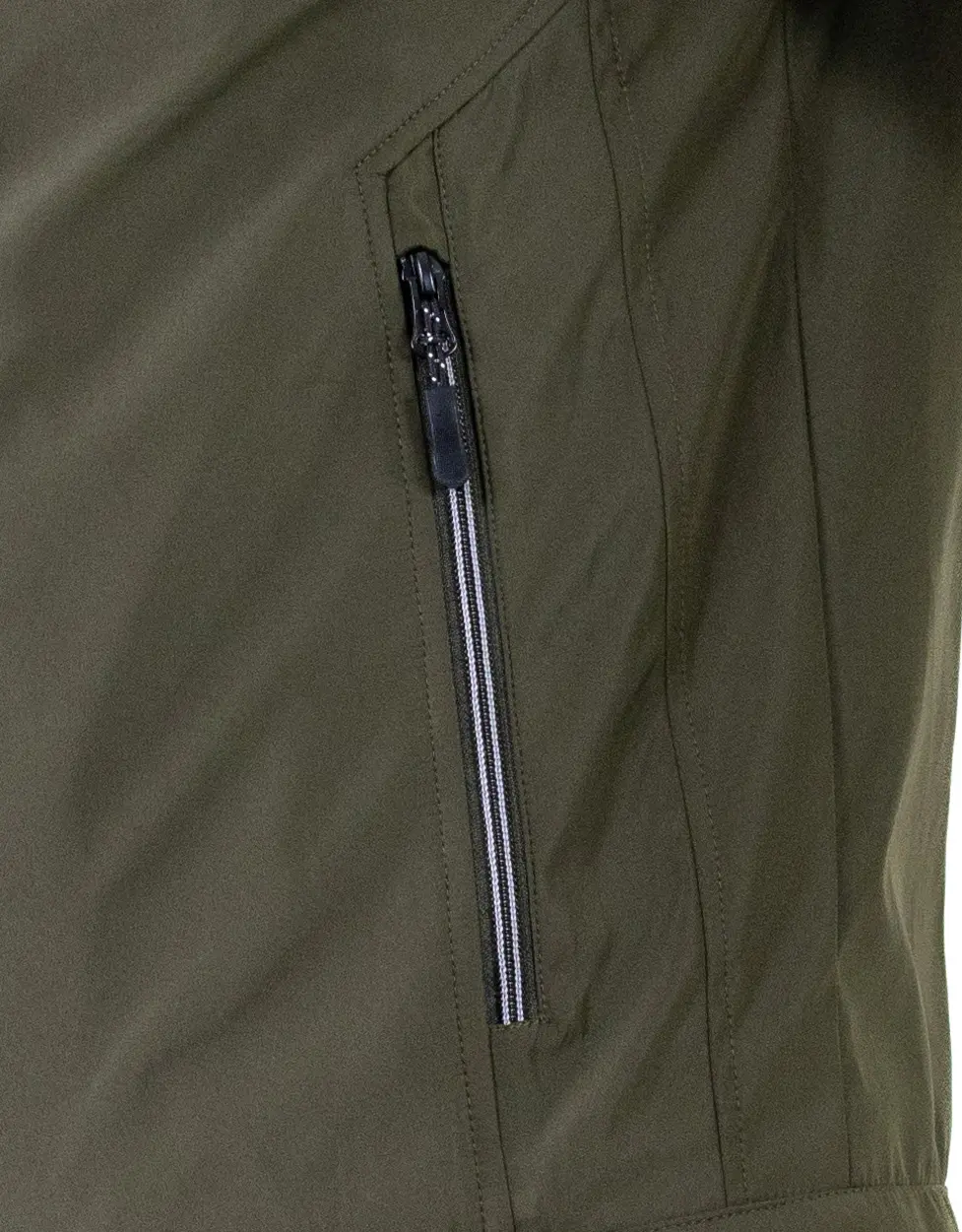 Geaca eleganta de primavara regular fit kaki [6]