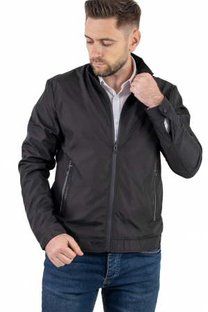 SMART CASUAL - Geaca neagra subtire eleganta de primavara