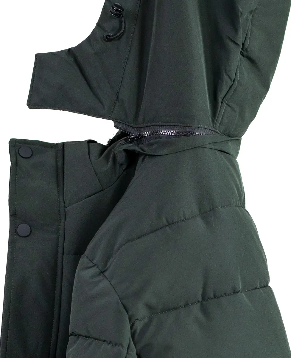 Geacă kaki groasă lungă de iarnă bărbați [10]