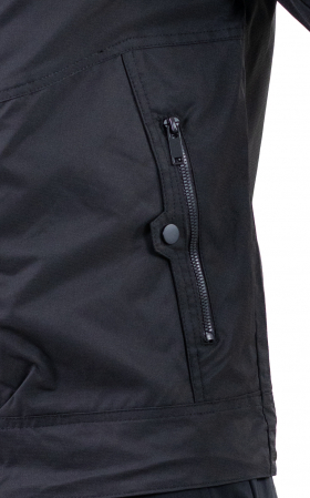 Geaca neagra subtire eleganta impermeabila [3]