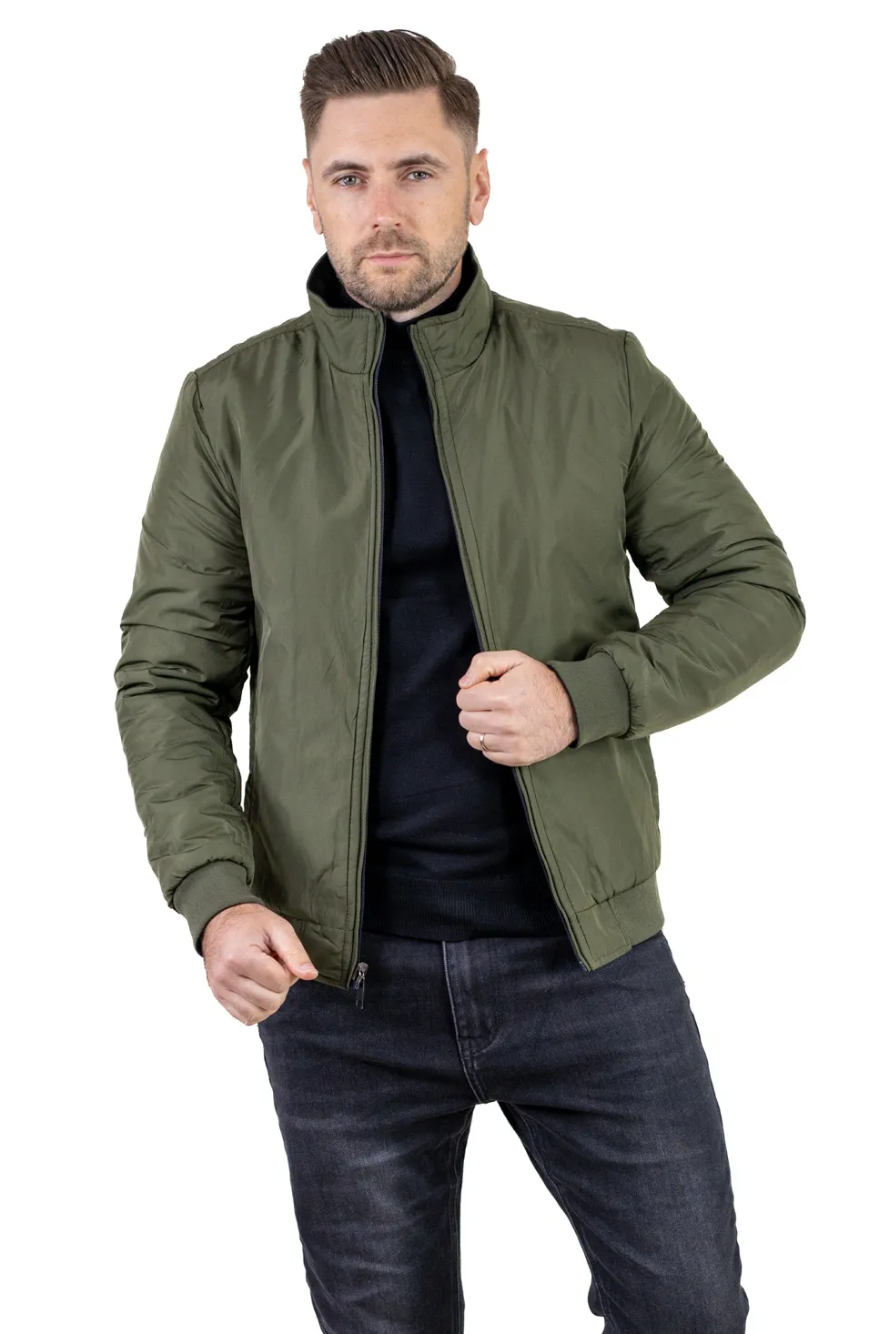 Geacă reversibilă 2 în 1, impermeabilă, Bleumarin/Verde [1]