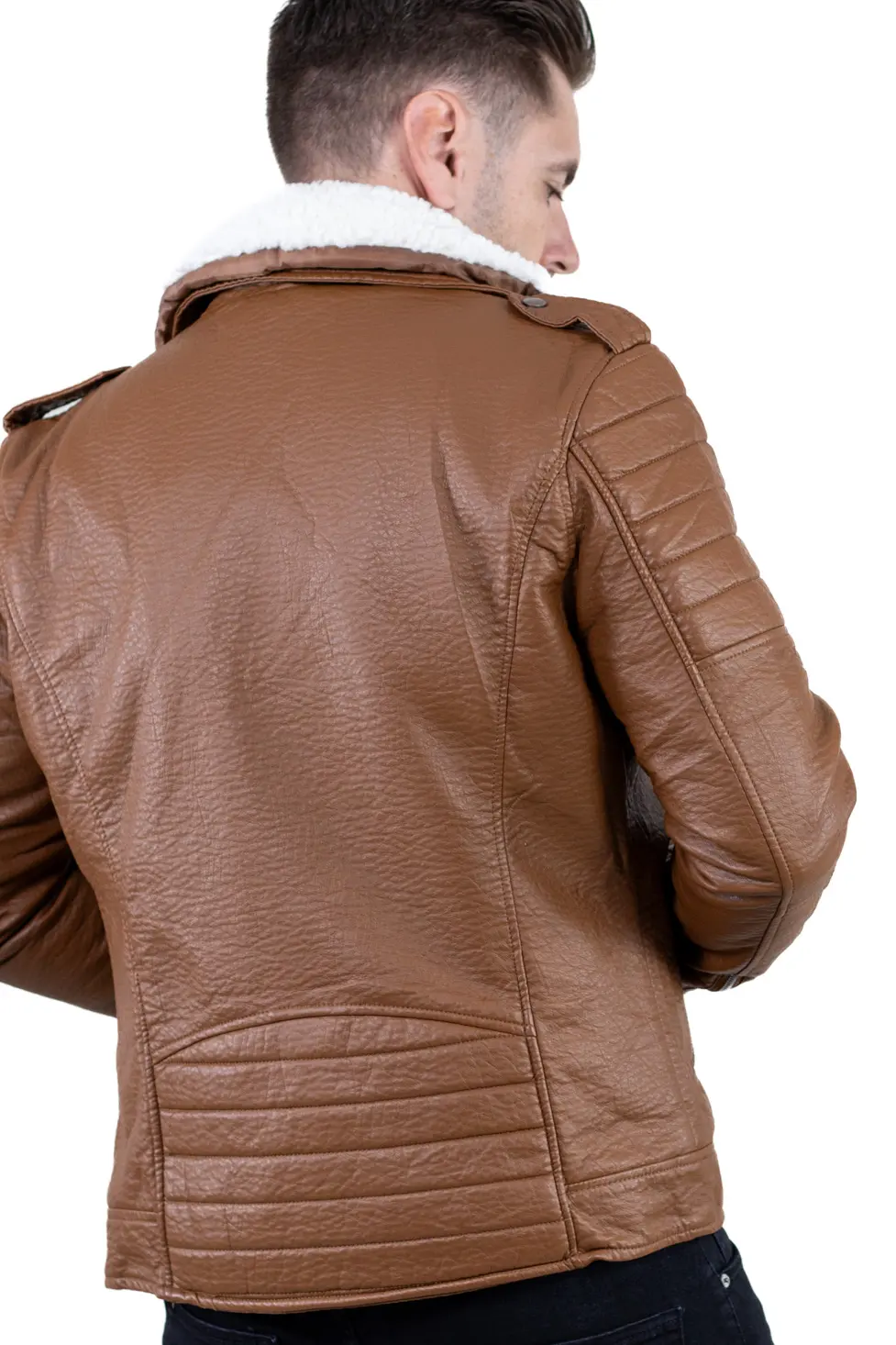 Geacă roșie bărbați cu glugă fixă [5]