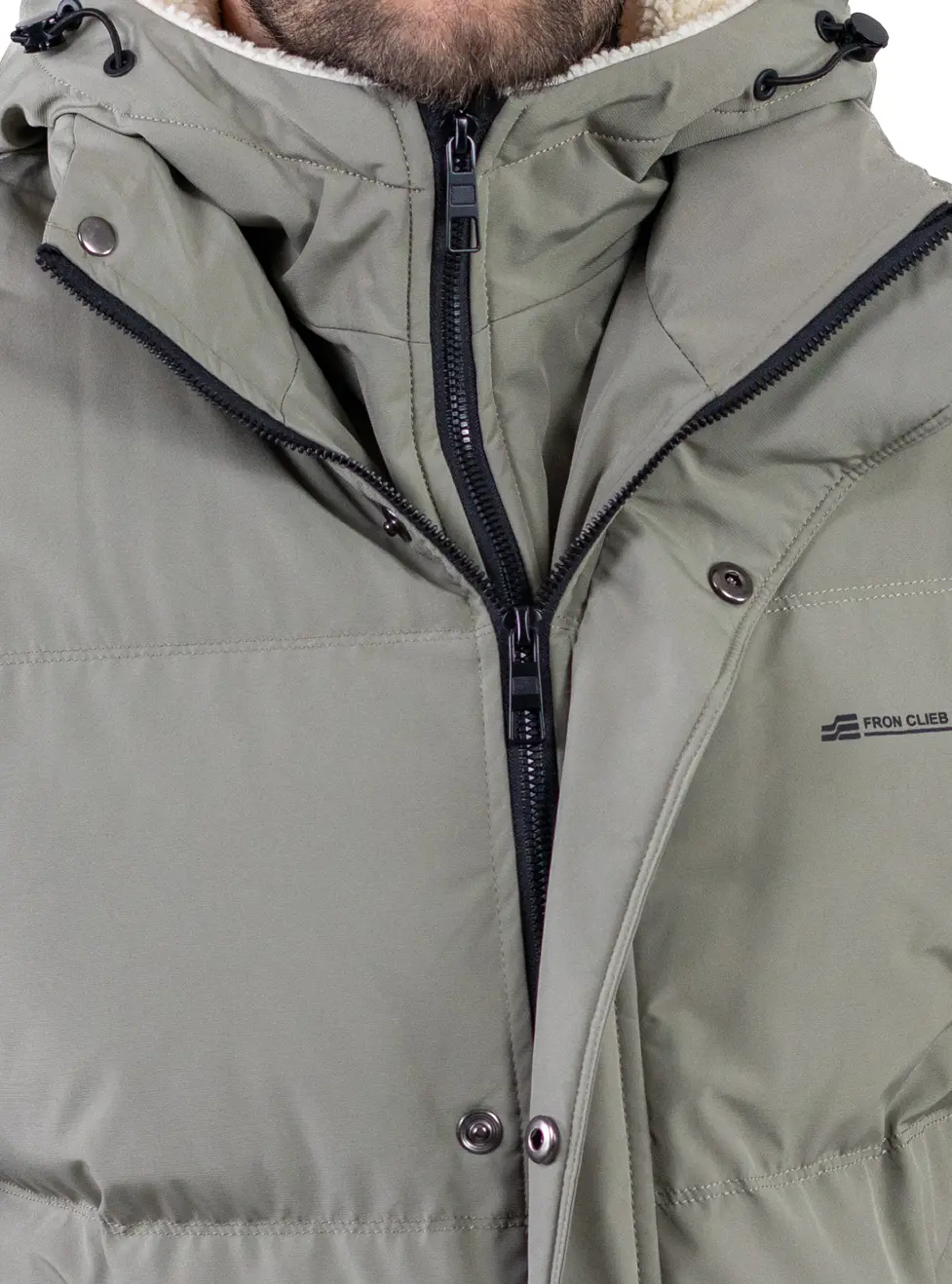 Geacă roșie bărbați cu glugă fixă [2]