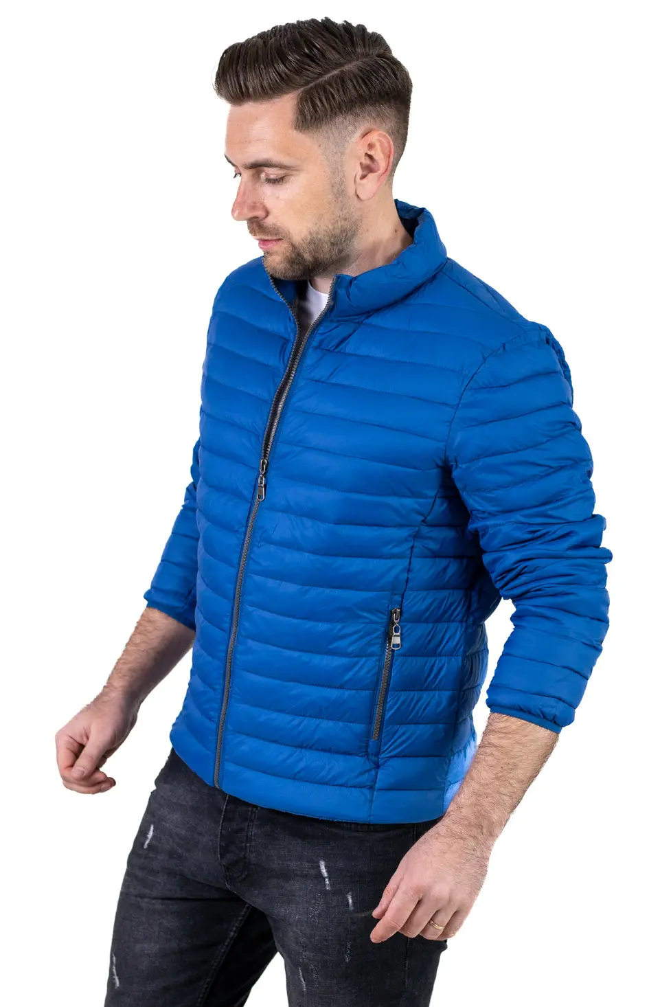 Geacă ușoară matlasată bleumarin bărbați [1]