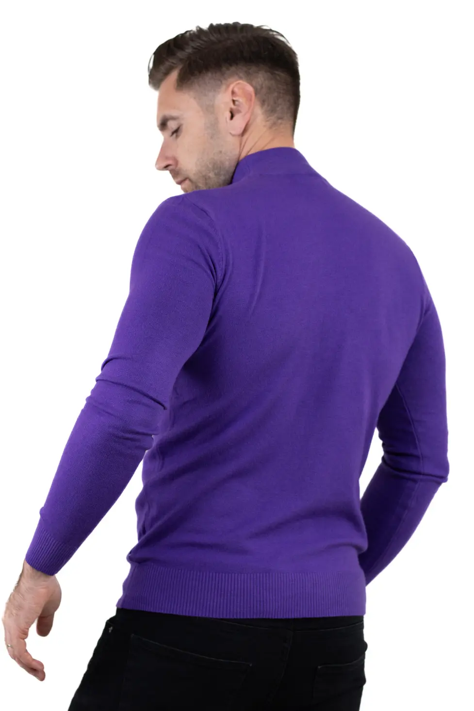 Maletă bărbați violet cu guler semi-înalt – material fin și elastic [1]