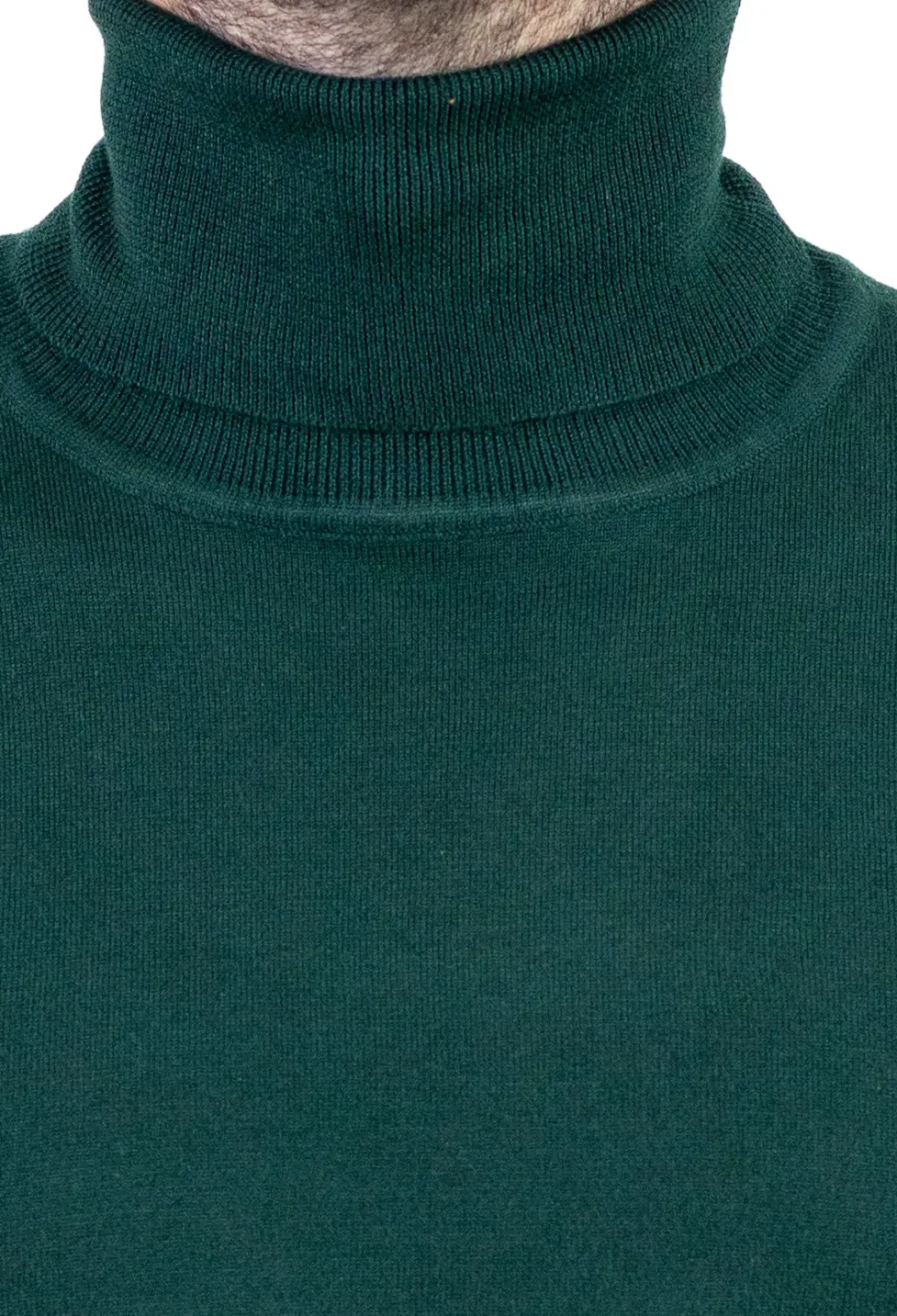 Maleta barbati regular fit cu guler inalt verde [1]