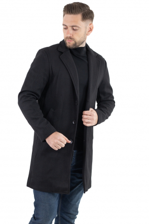 Palton bărbați cu 3 Nasturi - Negru [8]
