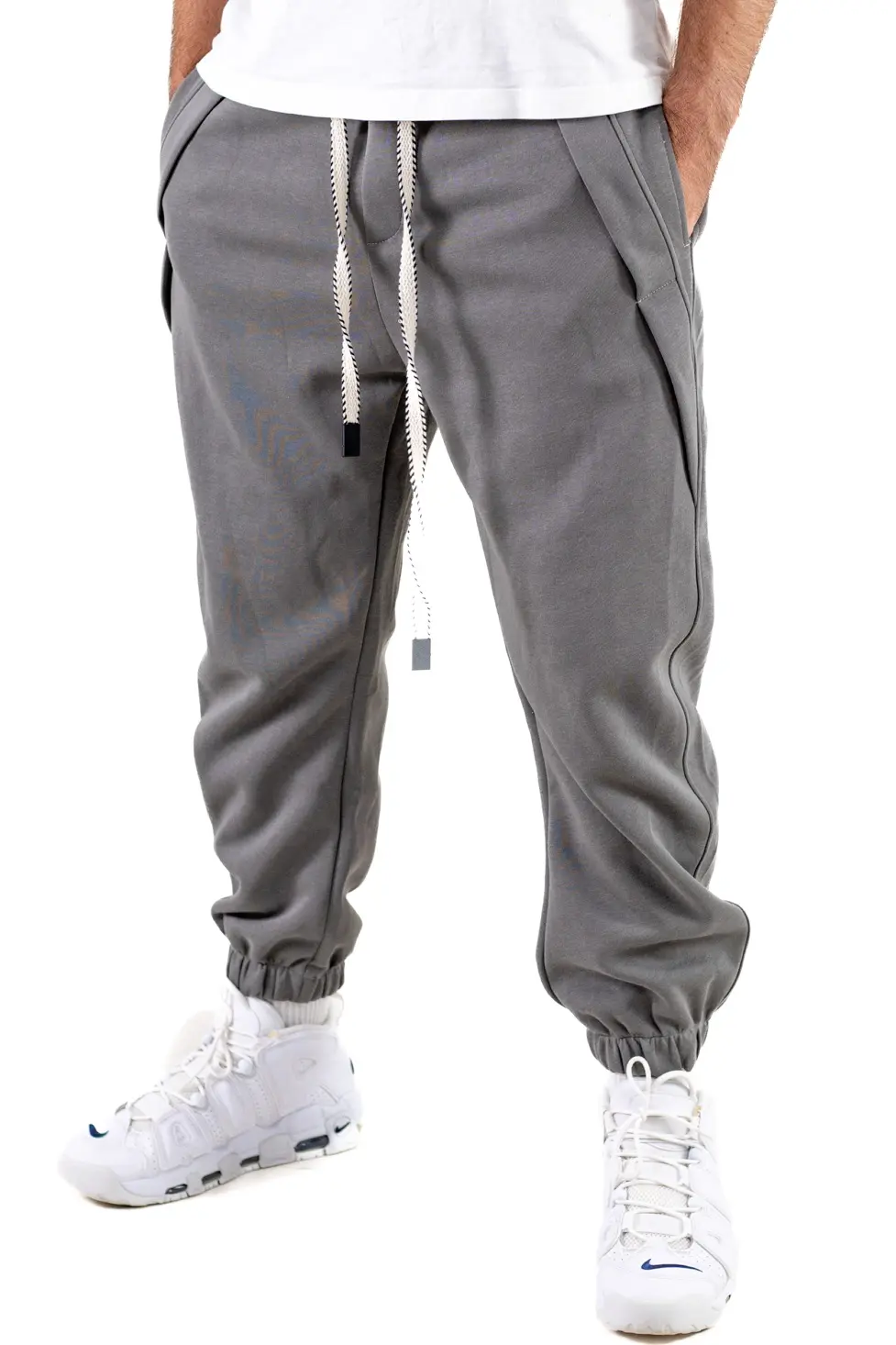 Noutati - Pantaloni bărbați de trening baggy – gri