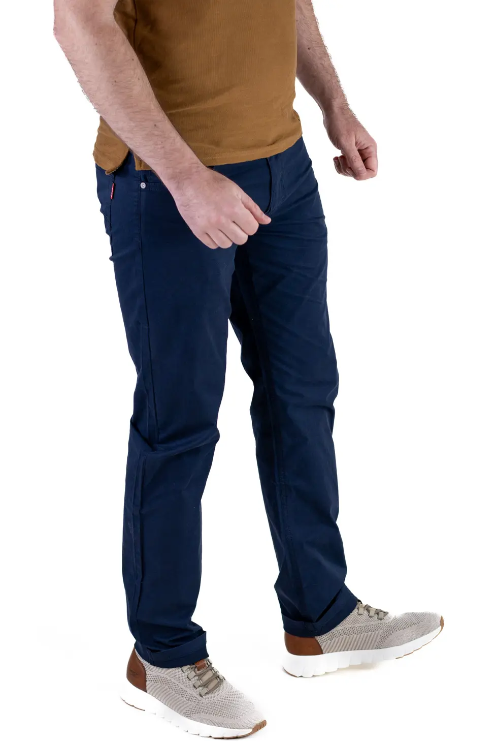 Pantaloni casual barbati - Navy Blue, Regular Fit [7]