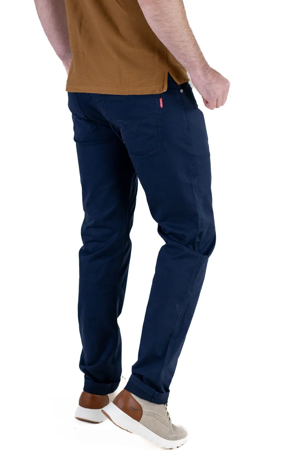 Pantaloni casual barbati - Navy Blue, Regular Fit [3]