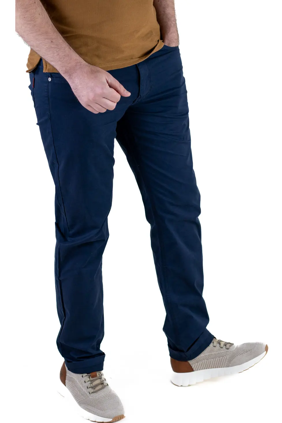 Barbati - Pantaloni casual barbati - Navy Blue, Regular Fit
