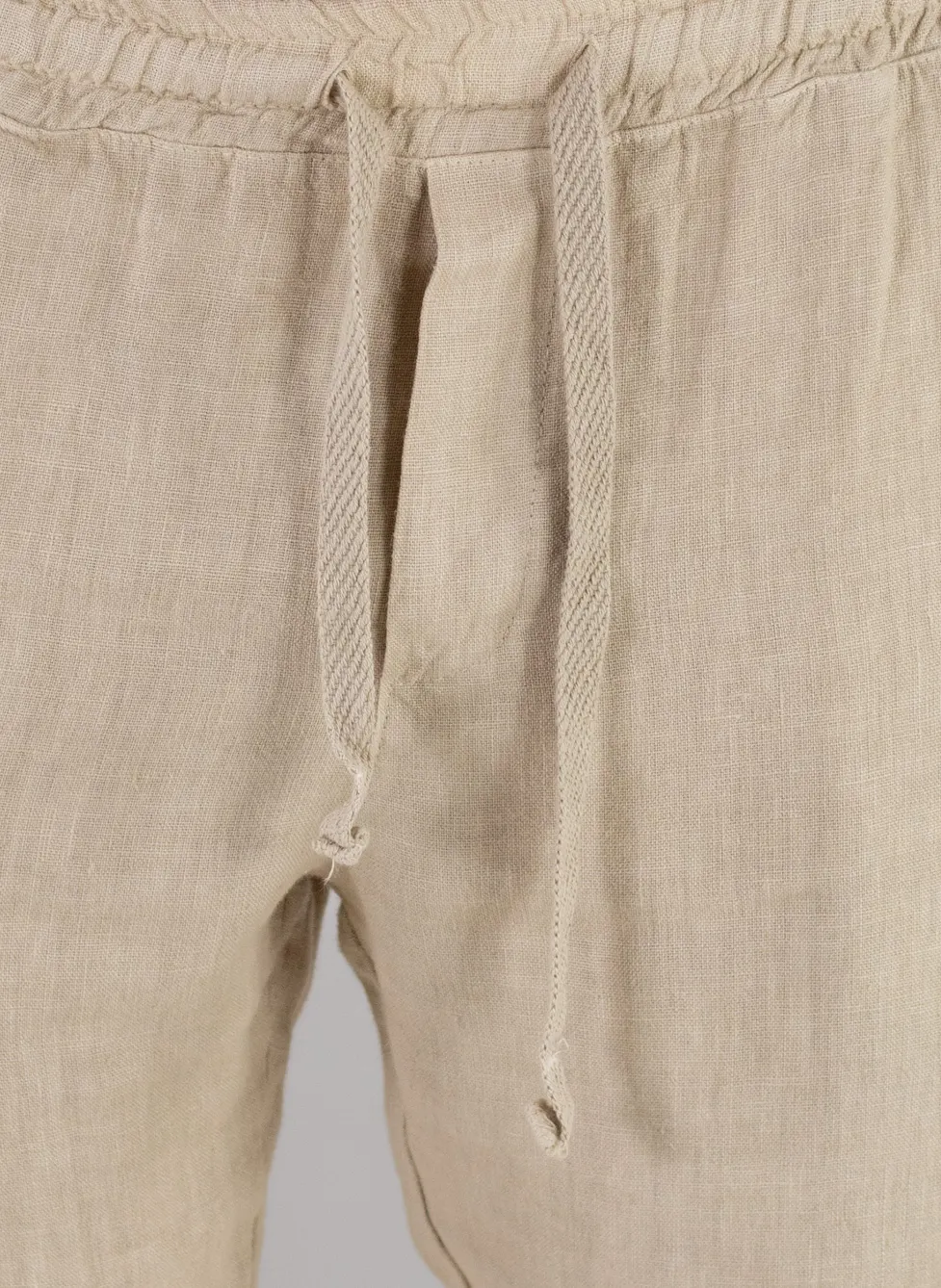 Pantaloni bej din in 100% conici – Made in Italy [6]