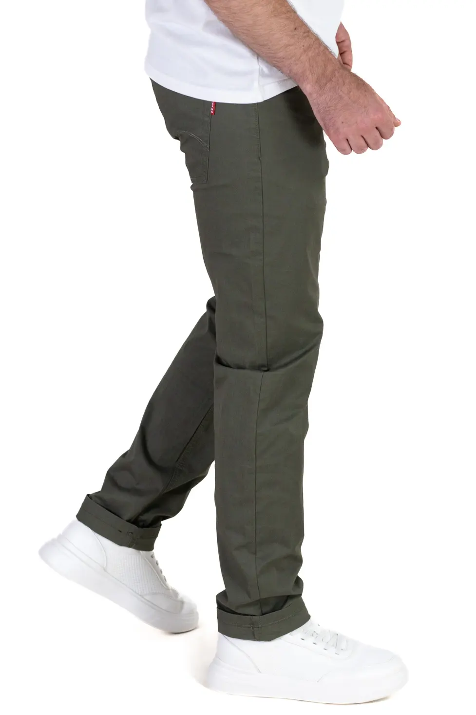 Barbati - Pantaloni casual barbati - verzi, Regular Fit