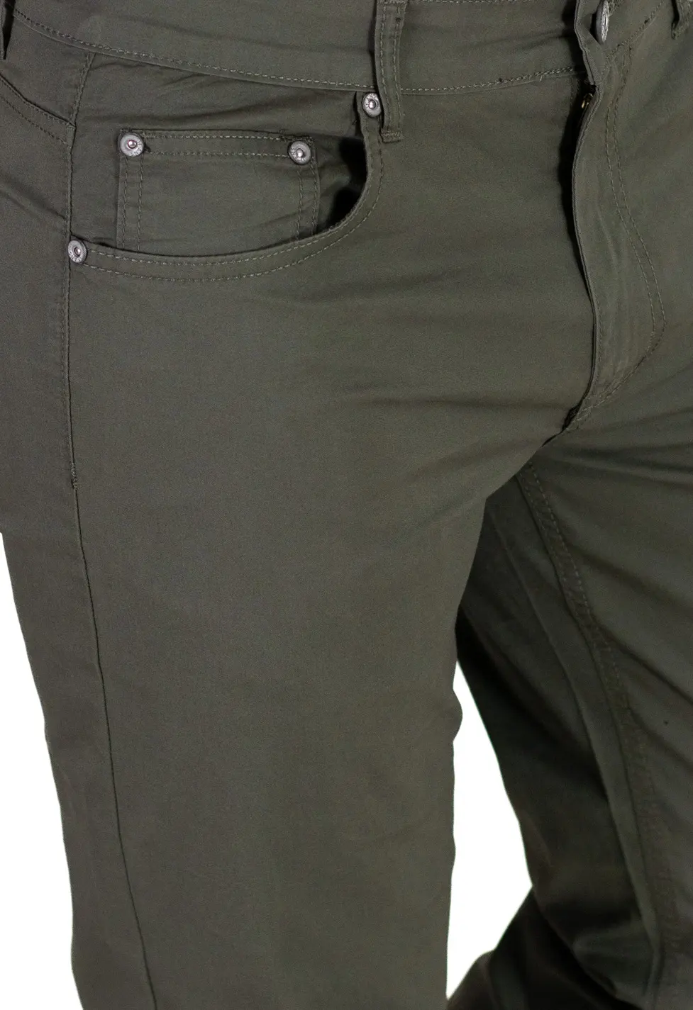 Pantaloni casual barbati - verzi, Regular Fit [4]