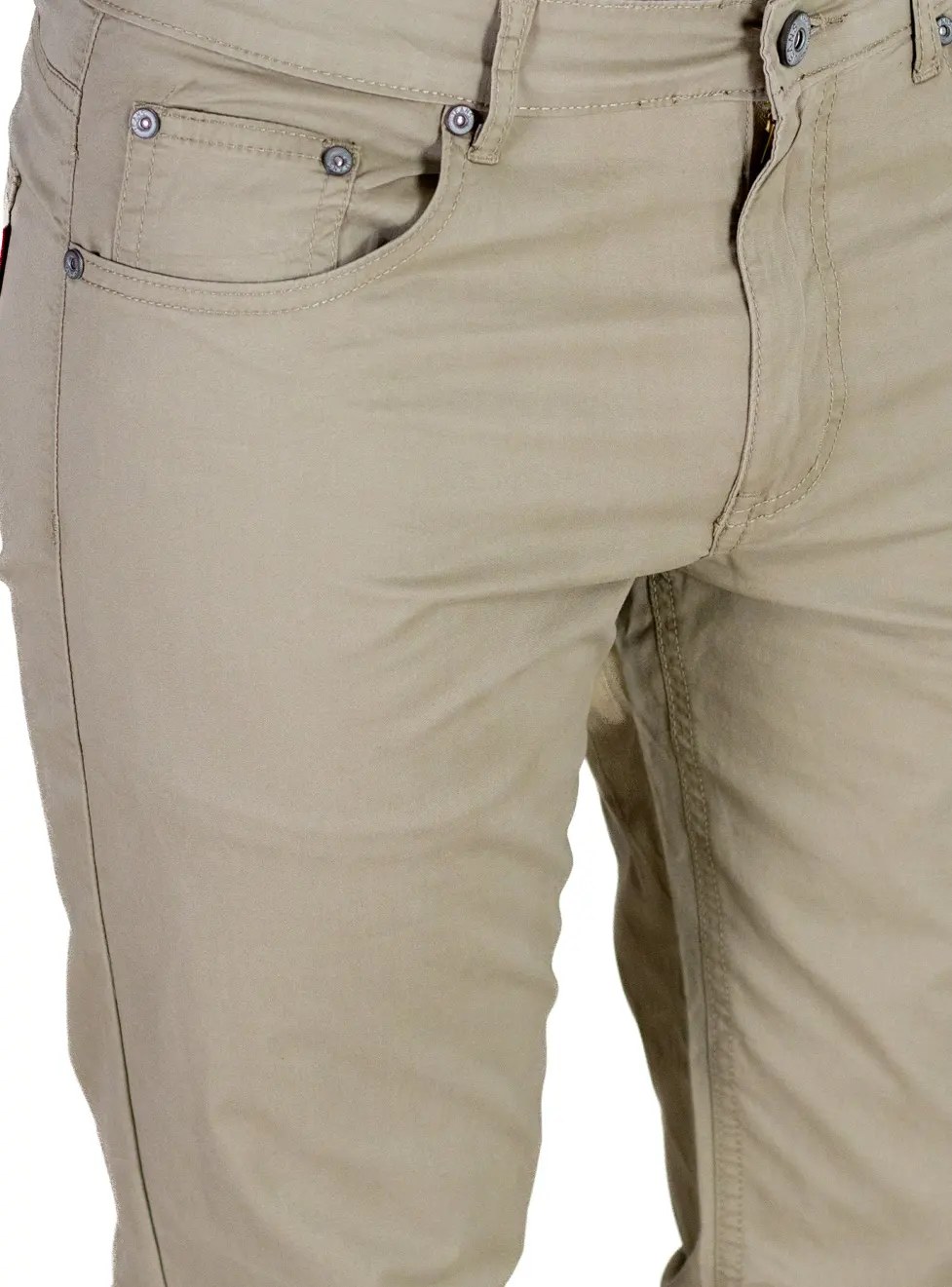 Pantaloni casual barbati - bej, Regular Fit [4]