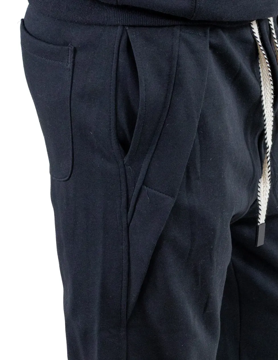 Pantaloni bărbați de trening baggy – negri [8]