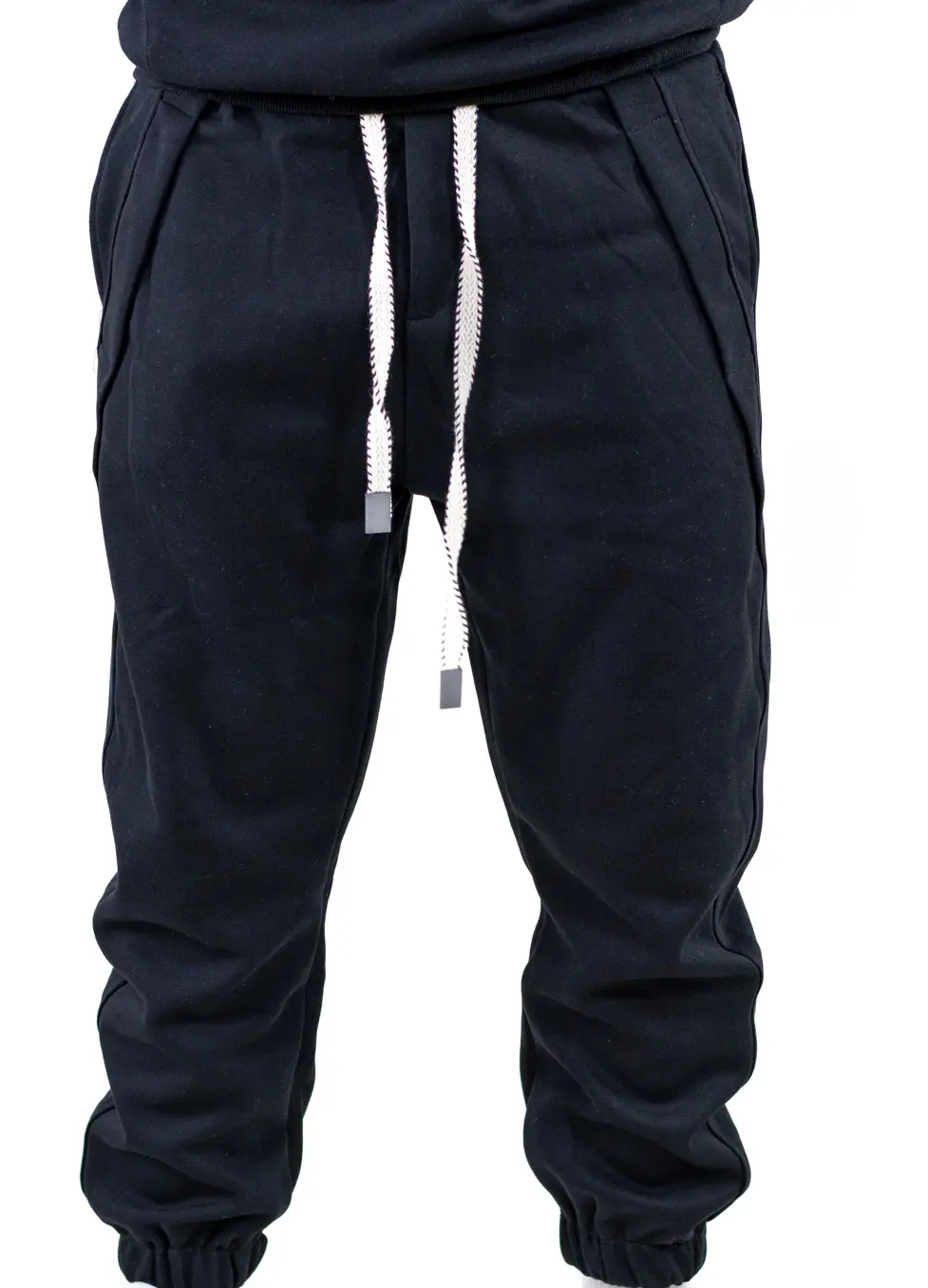 Pantaloni bărbați de trening baggy – negri [9]