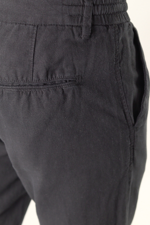 Pantaloni lungi negri din in [8]