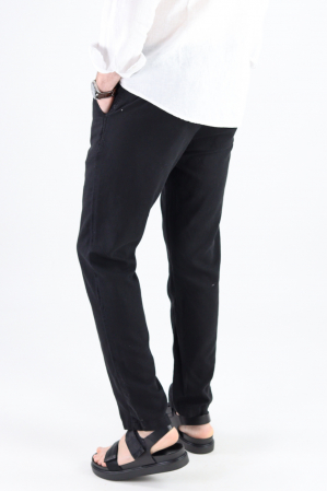Pantaloni lungi negri din in [5]