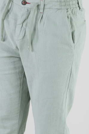 Pantaloni lungi din in regular fit verde menta [6]