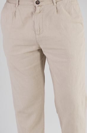 Pantaloni lungi din in regular fit bej clasici [2]