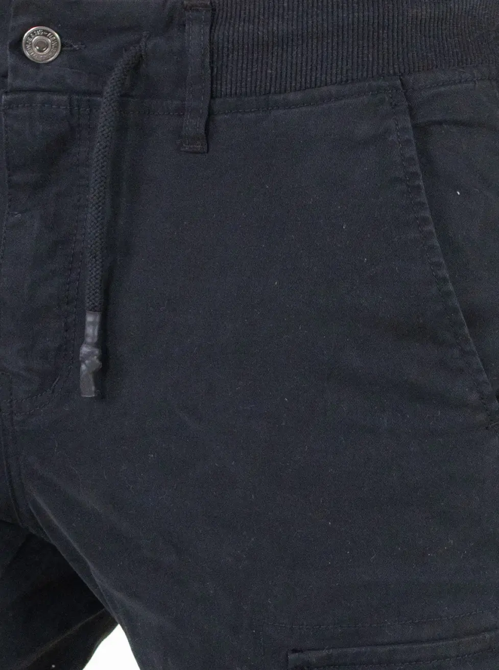 Pantaloni negri cargo cu buzunare slim fit [6]