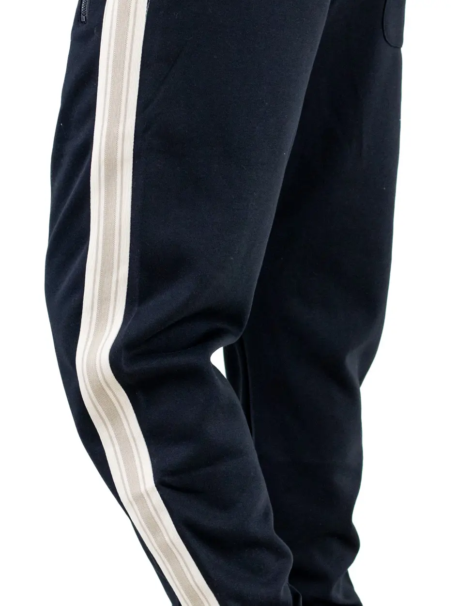 Pantaloni trening bărbați baggy negri cu dungi [6]
