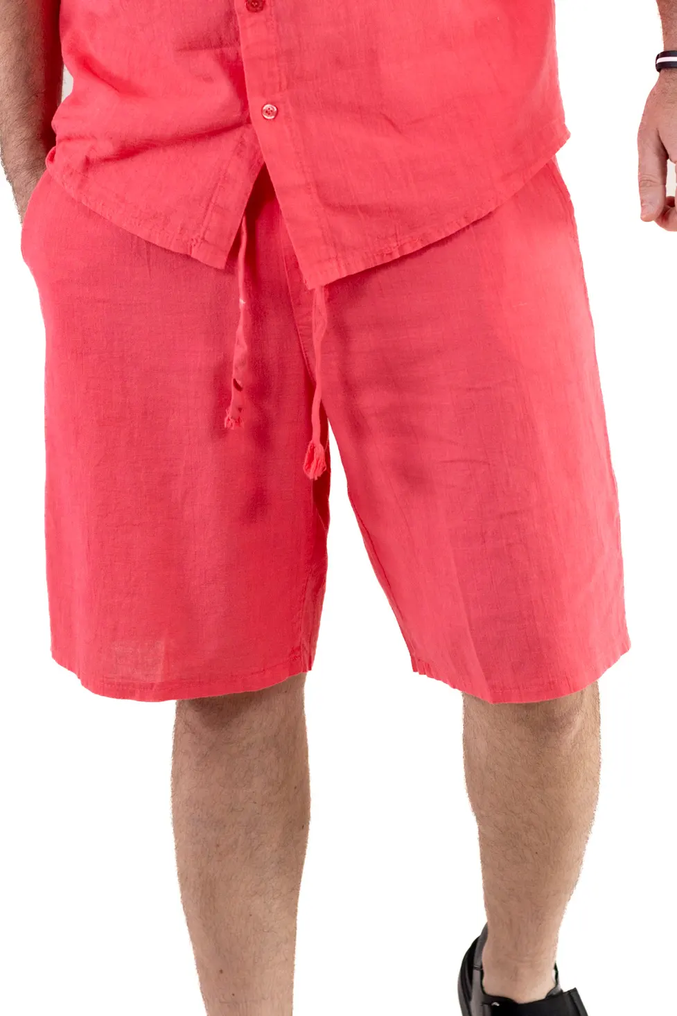 Pantaloni scurți 100% in corai [4]