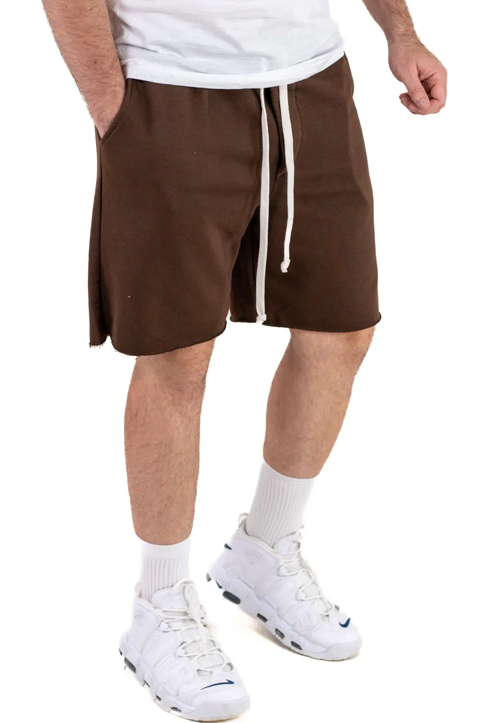 Pantaloni sport - Pantaloni scurți maro premium pentru bărbați