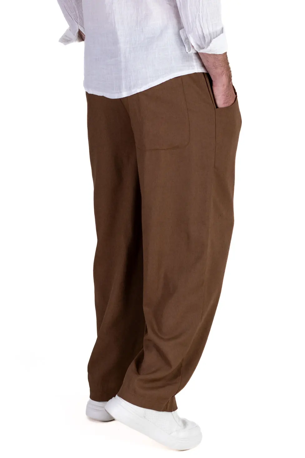 Pantaloni lejeri de vara din in și vâscoză pentru bărb [2]