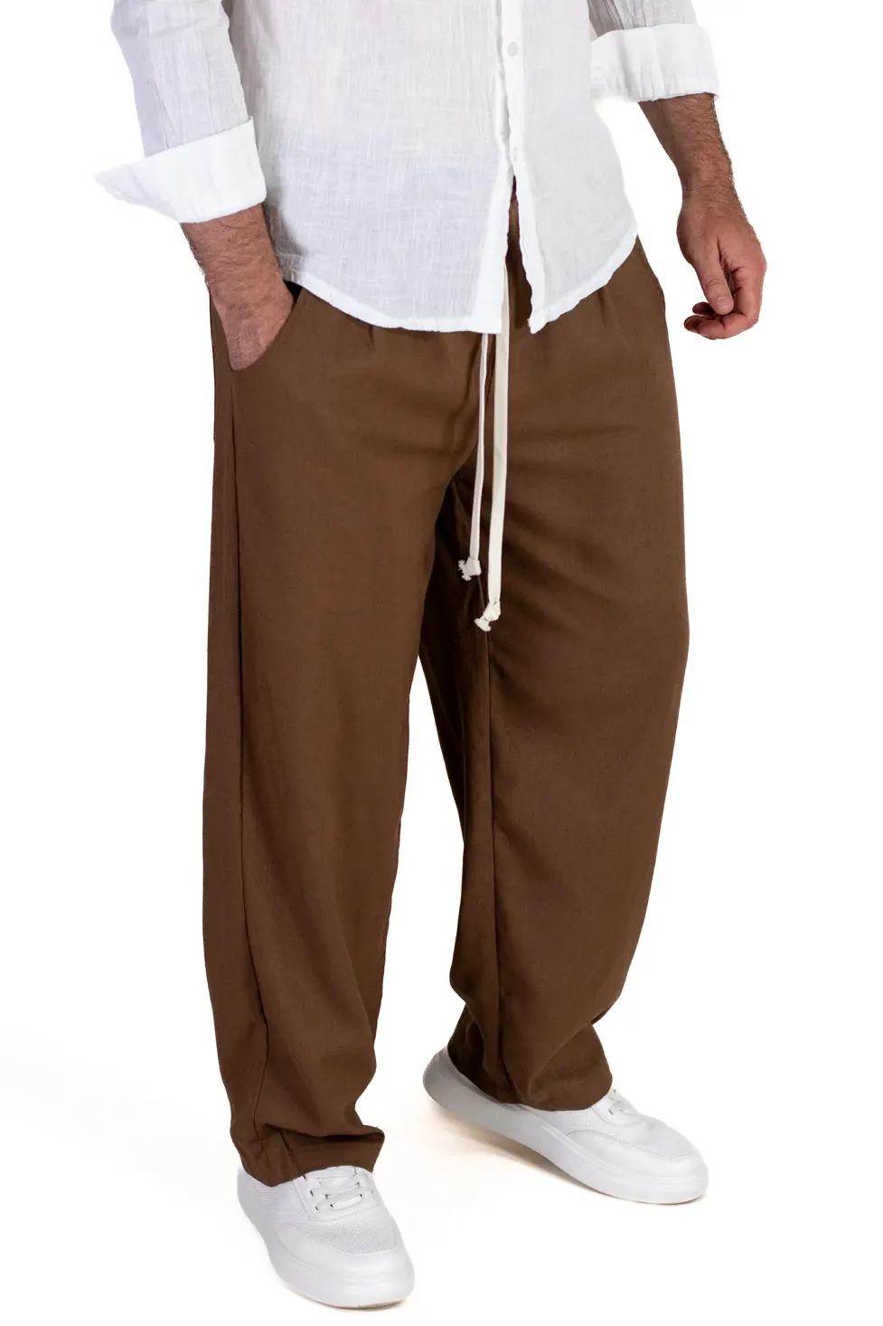 Noutati - Pantaloni lejeri de vara din in și vâscoză pentru bărb