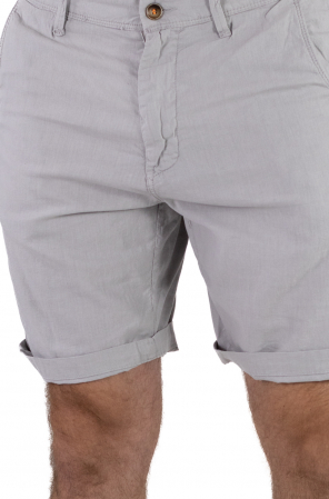 Pantaloni scurti gri din in [7]