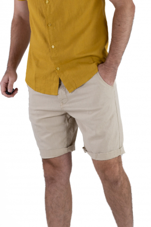 Pantaloni casual - Pantaloni scurti bej din in