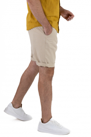 Pantaloni scurti bej din in [4]