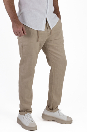 Pantaloni casual - Pantaloni lungi bej din in