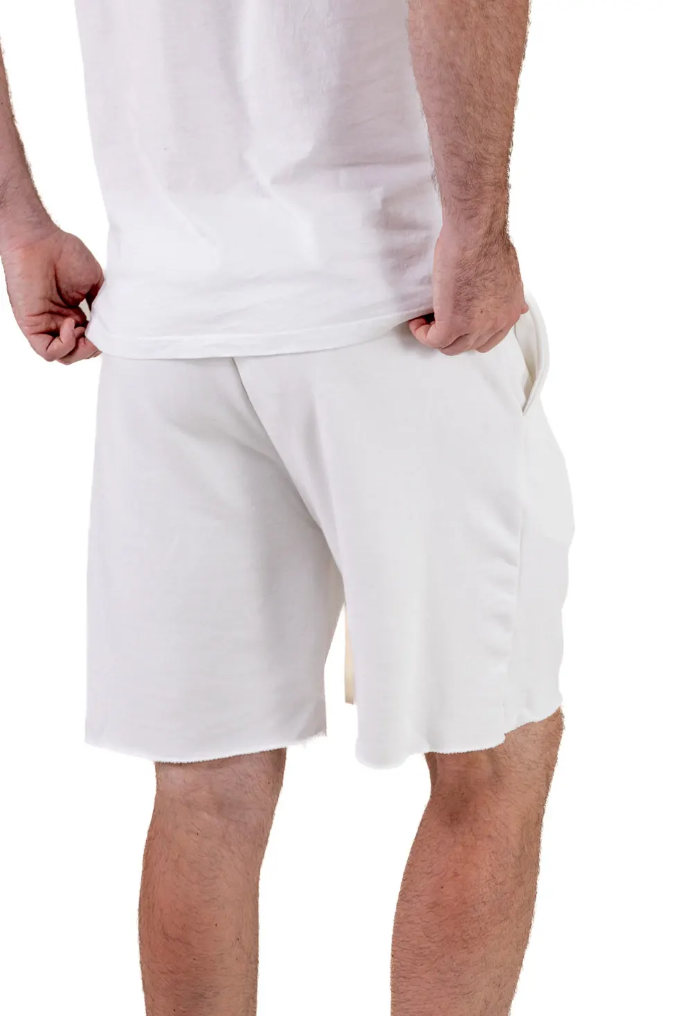 Pantaloni scurți albi premium pentru bărbați [4]