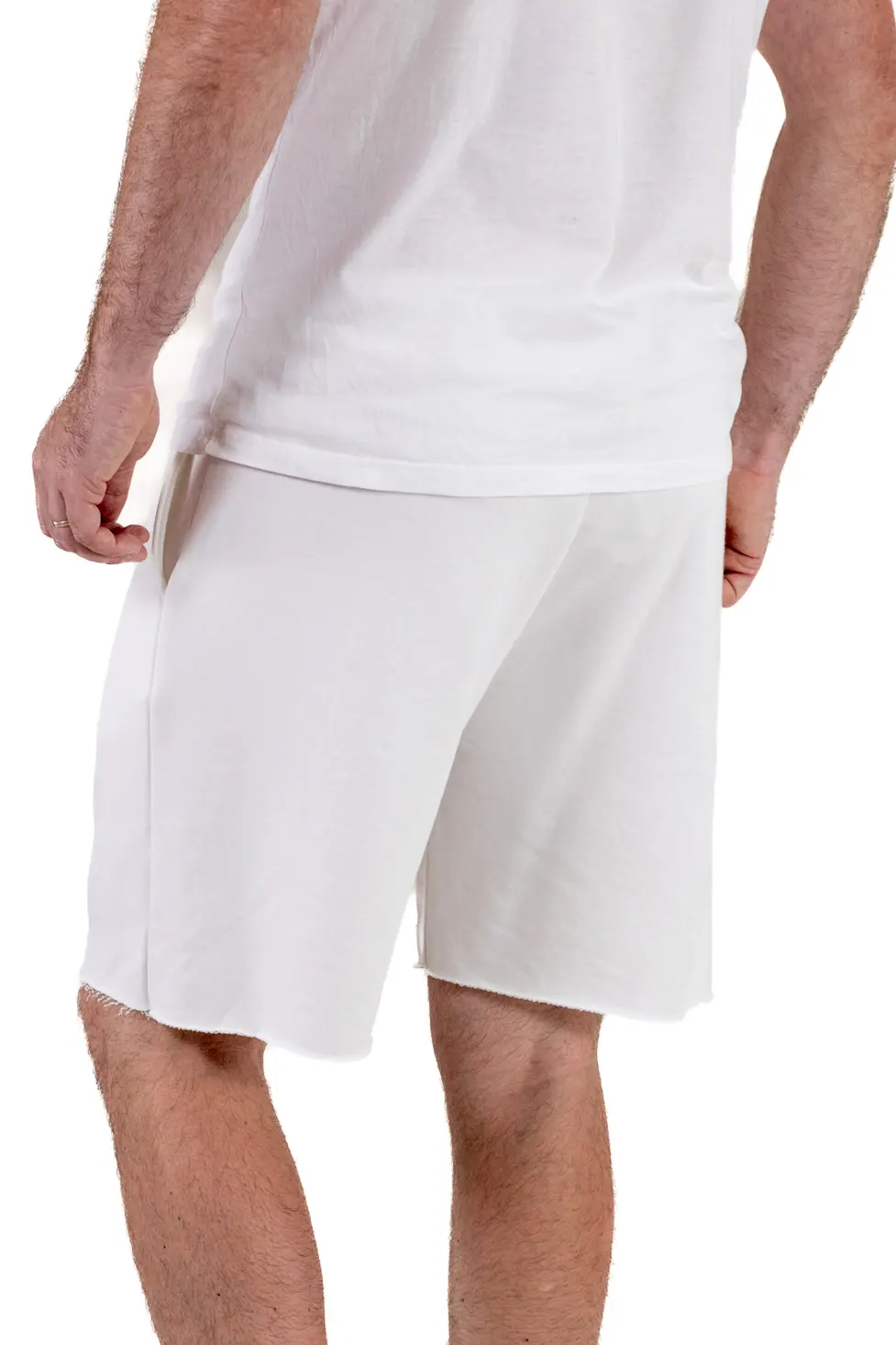 Pantaloni scurți albi premium pentru bărbați [3]
